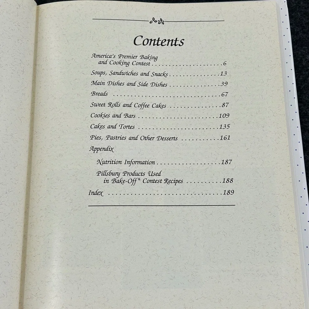 The Pillsbury Bake-Off Cookbook 1st Ed 1990 Hardcover Prizewinning Recipes
